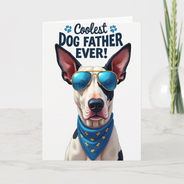 Tarjeta Gráfica Padre Perro Cool (Anverso)