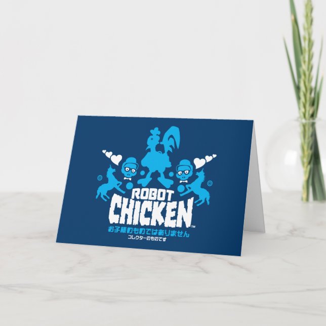 Tarjeta Gráfica Robot Chicken Nerd Unicorn (Anverso)