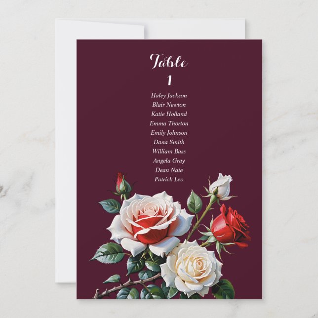 Tarjeta gráfica rosa roja rosa rosa rosada de Boni (Anverso)
