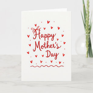 Tarjeta Gráfica Sencilla para el Día de la Madre