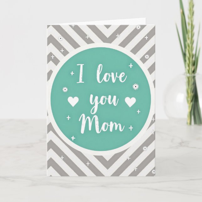 Tarjeta Gráfica Te amo Mamá (Anverso)