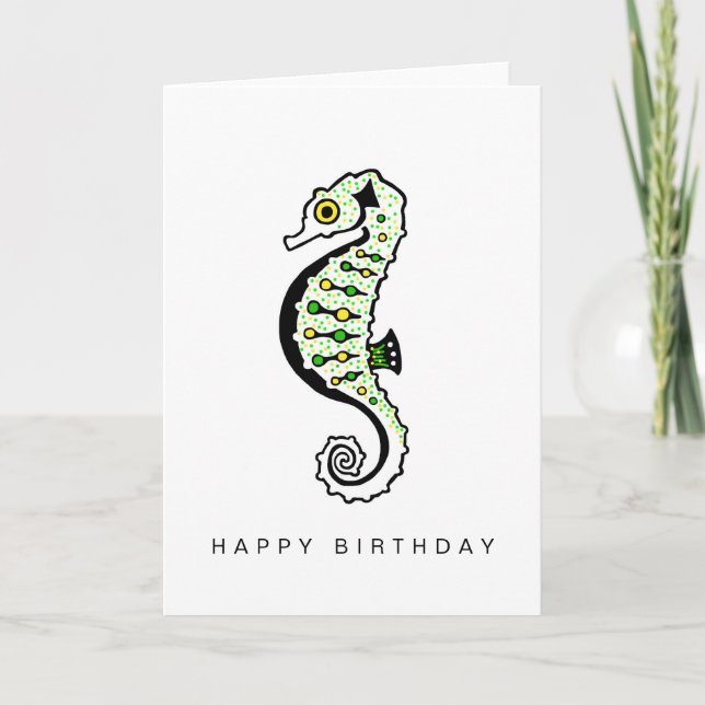 Tarjeta Gráfica- Tubo SEAHORSE - Vida silvestre - Animal m (Anverso)