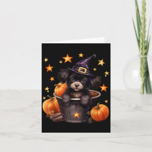 Tarjeta Gràfica Única de Mamá Perro de Halloween Bruja Ama