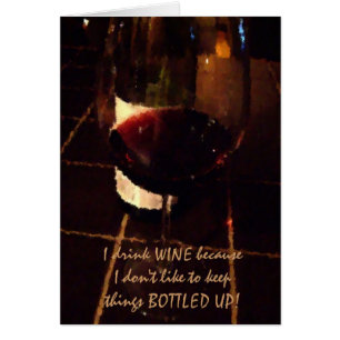 Tarjeta gráfica Wine Humor