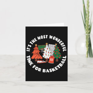 Tarjeta Gráfico de Árboles de Navidad de baloncesto - Balo