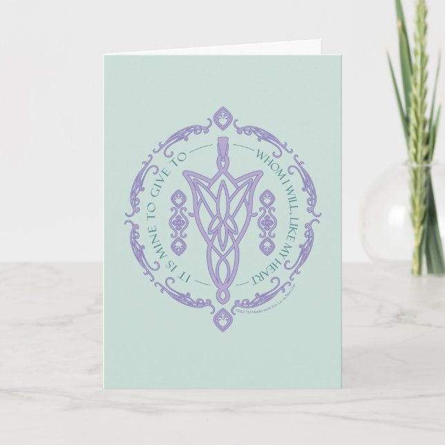 Tarjeta Gráfico de cita de ARWEN™ Evenstar (Anverso)