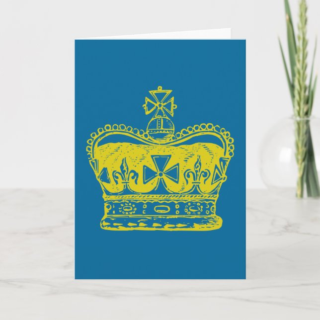 Tarjeta Gráfico de Corona Real (Anverso)