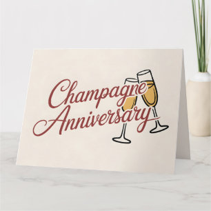 Tarjeta Gráfico de guión de celebración de aniversario de 