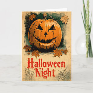 Tarjeta Gráfico de Halloween – Serie inspirada en los años
