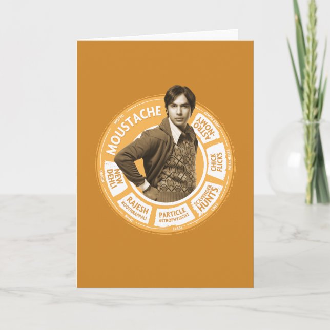 Tarjeta Gráfico de información de Rajesh (Anverso)