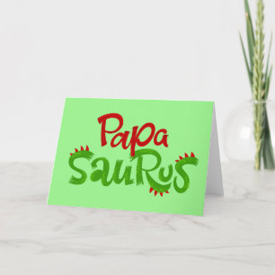 Tarjeta Gráfico de Papa Saurus
