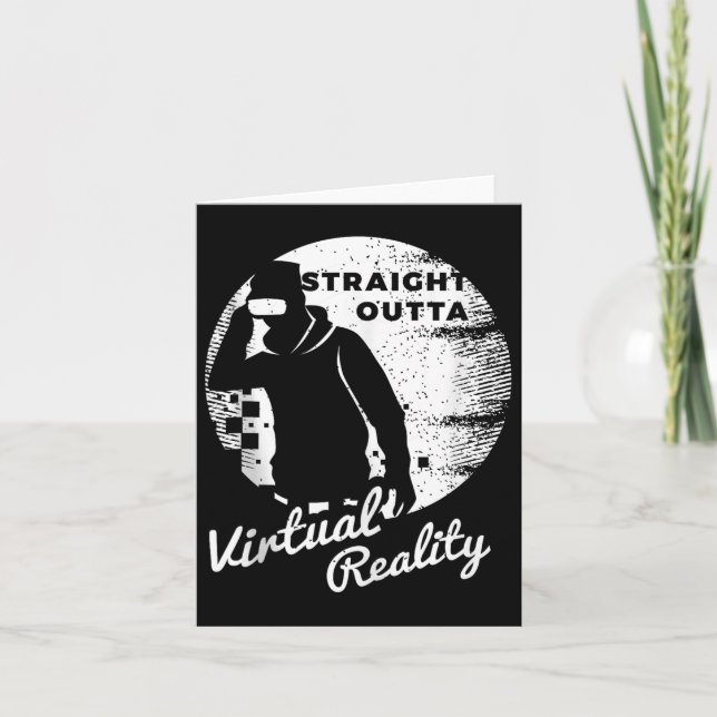 Tarjeta Gráfico de Realidad Virtual Arte Con Problemas Ret (Anverso)