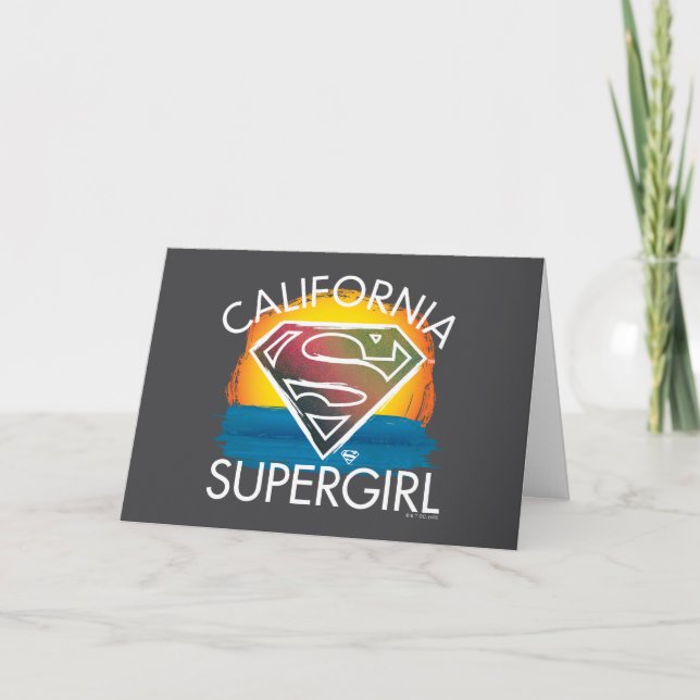 Tarjeta Gráfico de Sunset de Supergirl de California (Anverso)