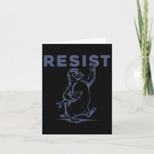 Tarjeta Gráfico del activismo pingüino de resistencia