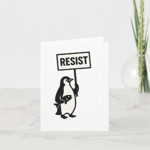 Tarjeta Gráfico del activismo pingüino de resistencia 1
