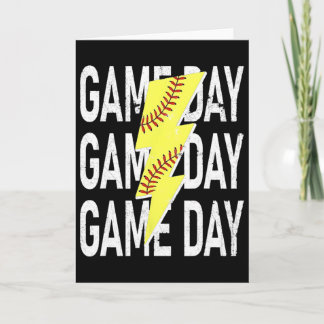 Tarjeta Gráfico del día del juego de la abuela de sóftbol 