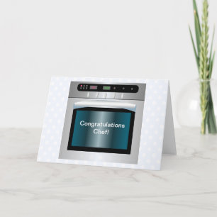 Tarjeta Gráfico del horno con el texto personalizado
