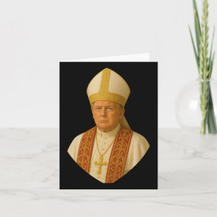 Tarjeta Gráfico del Papa Trump - Divertido diseño político