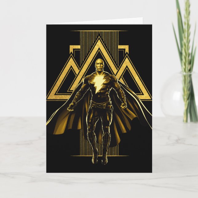Tarjeta Gráfico del pilar triangular del Adam negro (Anverso)