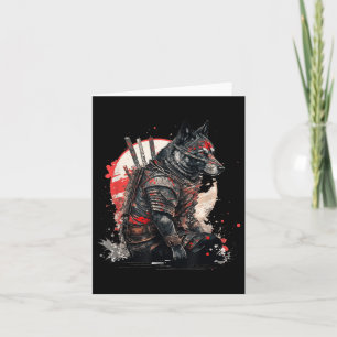 Tarjeta Gráfico del tatuaje de Kawaii, perro Ninja de Samu