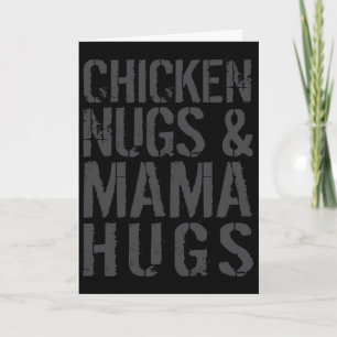 Tarjeta Gràfico Divertido de Mamá Pollo Adorable para Aman