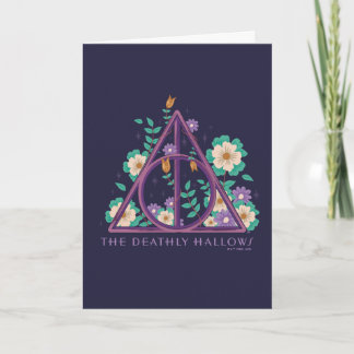 Tarjeta Gráfico Floral de las Reliquias de la Muerte