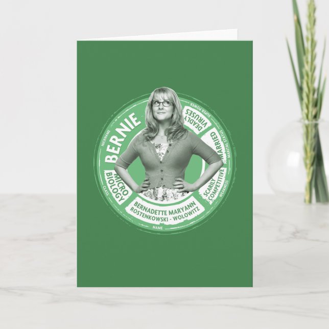 Tarjeta Gráfico informativo de Bernadette (Anverso)