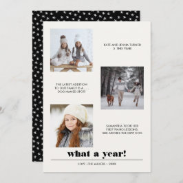 Tarjeta Gráfico mínimo | Año de revisión 3 collage de foto