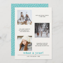 Tarjeta Gráfico mínimo | Año de revisión 3 collage de foto