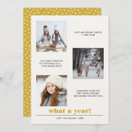 Tarjeta Gráfico mínimo | Año de revisión 3 collage de foto