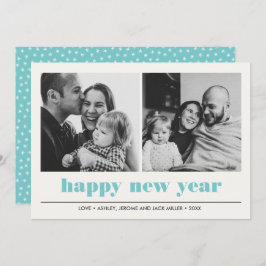 Tarjeta Gráfico mínimo | Feliz collage de año nuevo 2 Foto