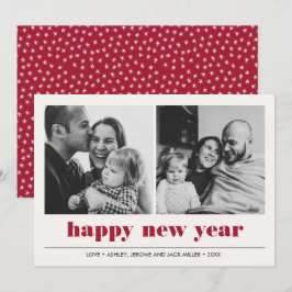 Tarjeta Gráfico mínimo | Feliz collage de año nuevo 2 Foto