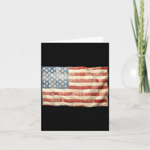 Tarjeta Gráfico Patriótico Bandera Americana de Parche Ret