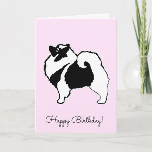 Tarjeta Gráficos del Keeshond - arte original lindo del