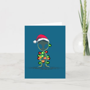 Tarjeta Gráficos Divertidos de Navidad Alien Lover de Luce