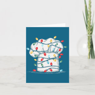 Tarjeta Gráficos Divertidos de Navidad para Chef Amante de