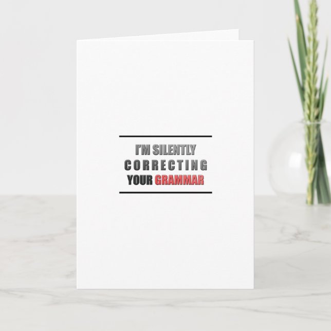 Tarjeta Gramática correcta (Anverso)