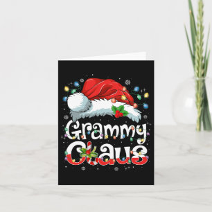 Tarjeta Grammy Claus Xmas Santa Mateo Navidades familiares