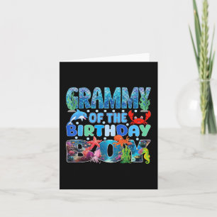 Tarjeta Grammy Of Birthday Acuarium Sea Animals Mamáes