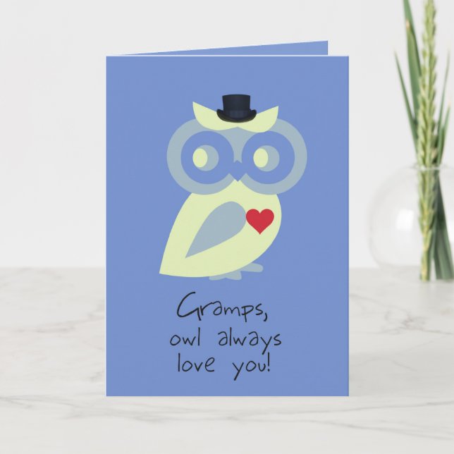 Tarjeta Gramps para el Día del Padre (Anverso)