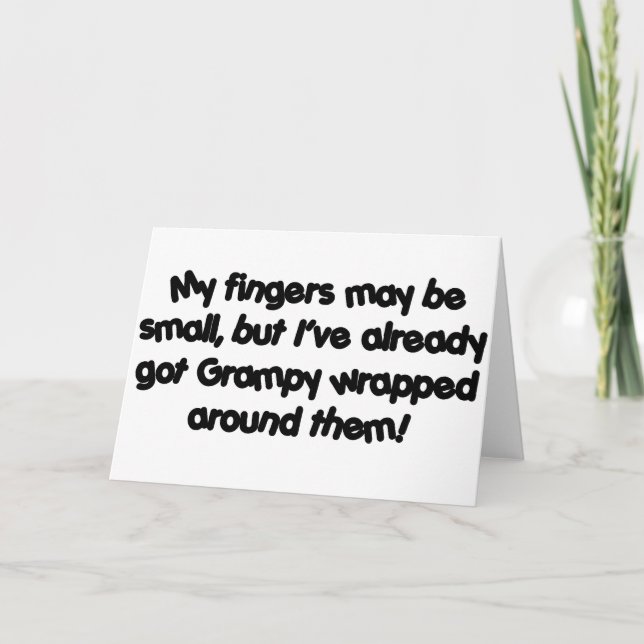 Tarjeta Grampy envuelto (Anverso)