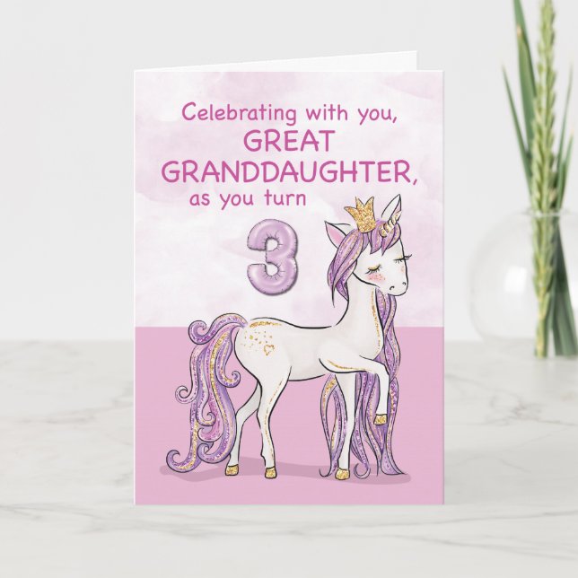 Tarjeta Gran Abuela 3.ᵉʳ Caballo rosado (Anverso)