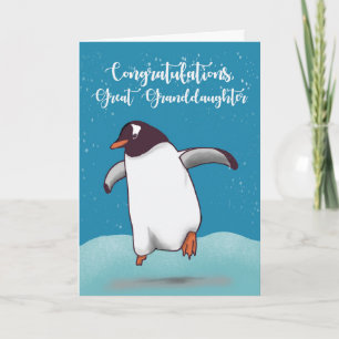 Tarjeta Gran Abuela Felicitaciones Penguin Jumpin