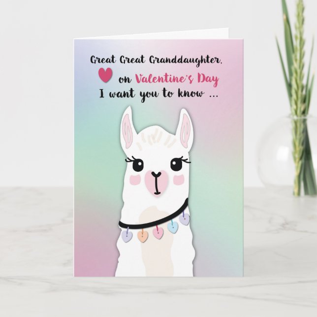 Tarjeta Gran Abuela llama Día de San Valentín (Anverso)