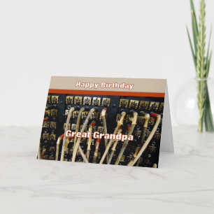Tarjeta Gran Abuelo de cumpleaños feliz en Suiza