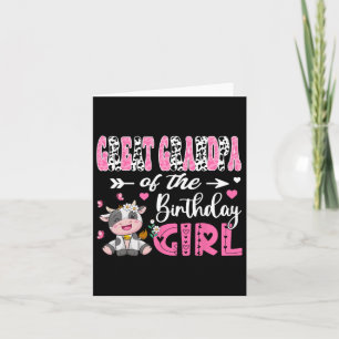 Tarjeta Gran Abuelo Del Chica De Cumpleaños Cute Cow 1Bi
