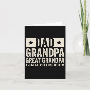 Tarjeta Gran abuelo Padre, camiseta de los 39 días desde G