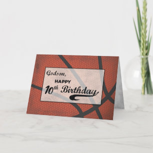 Tarjeta Gran aflicción de Godson 10 cumpleaños