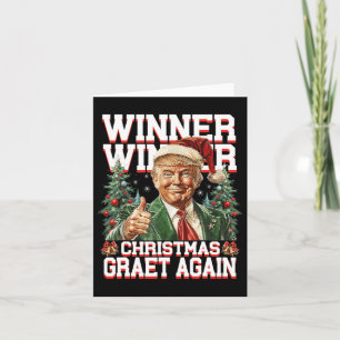 Tarjeta Gran Ag del ganador de Trump con humor
