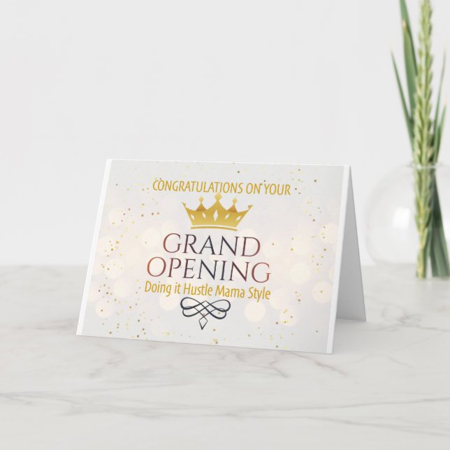 Tarjeta Gran Apertura estilo Mama (Anverso)